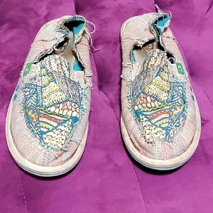 Sanuk Sidewalk Surfer Scribble (W)size 9